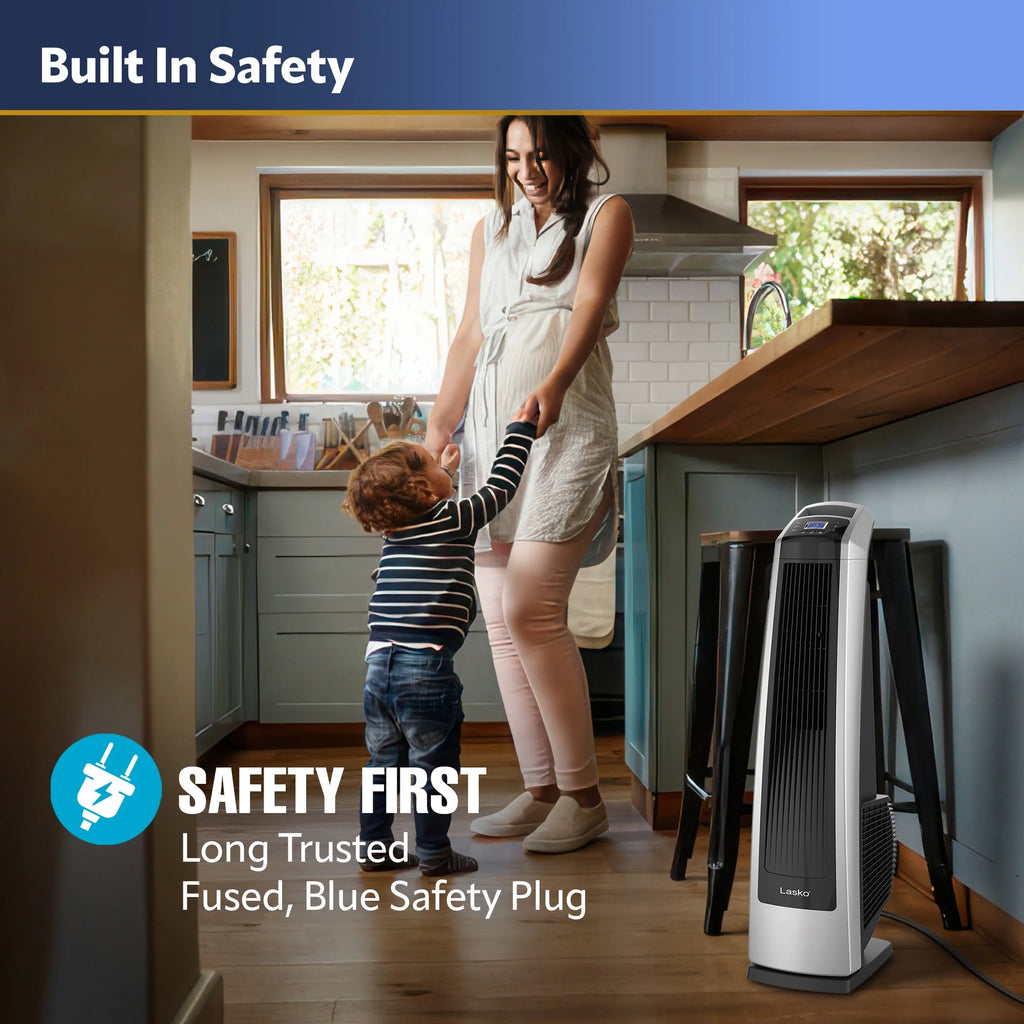 High Velocity Oscillating Tower Fan with Remote Control S607