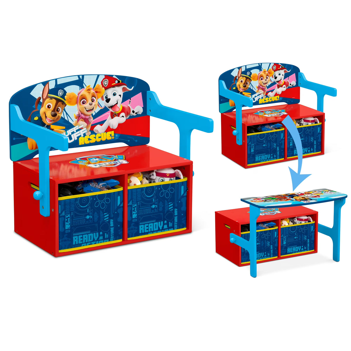 2-in-1 Activity Bench and Desk, Blue E961154