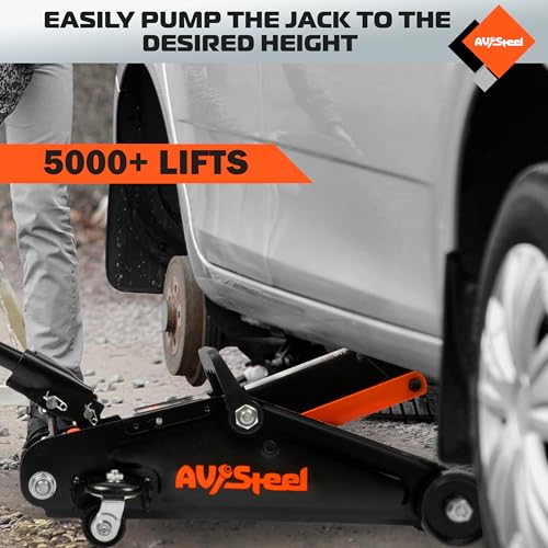 1.5 Ton Hydraulic Trolley Jack with Storage Case M8606