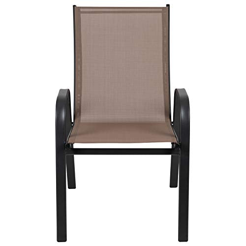 4 Pack Brown Outdoor Stack Chair K614
