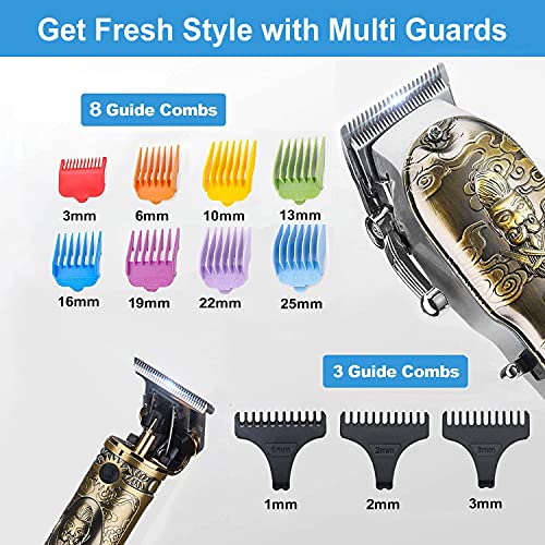 Cordless Hair Clippers and Trimmer Set with T-blade X980