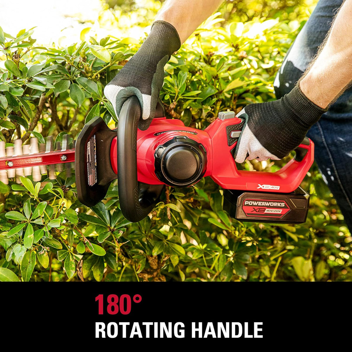 40V 24 Inch Cordless Hedge Trimmer with 2Ah Battery and Charger H2966