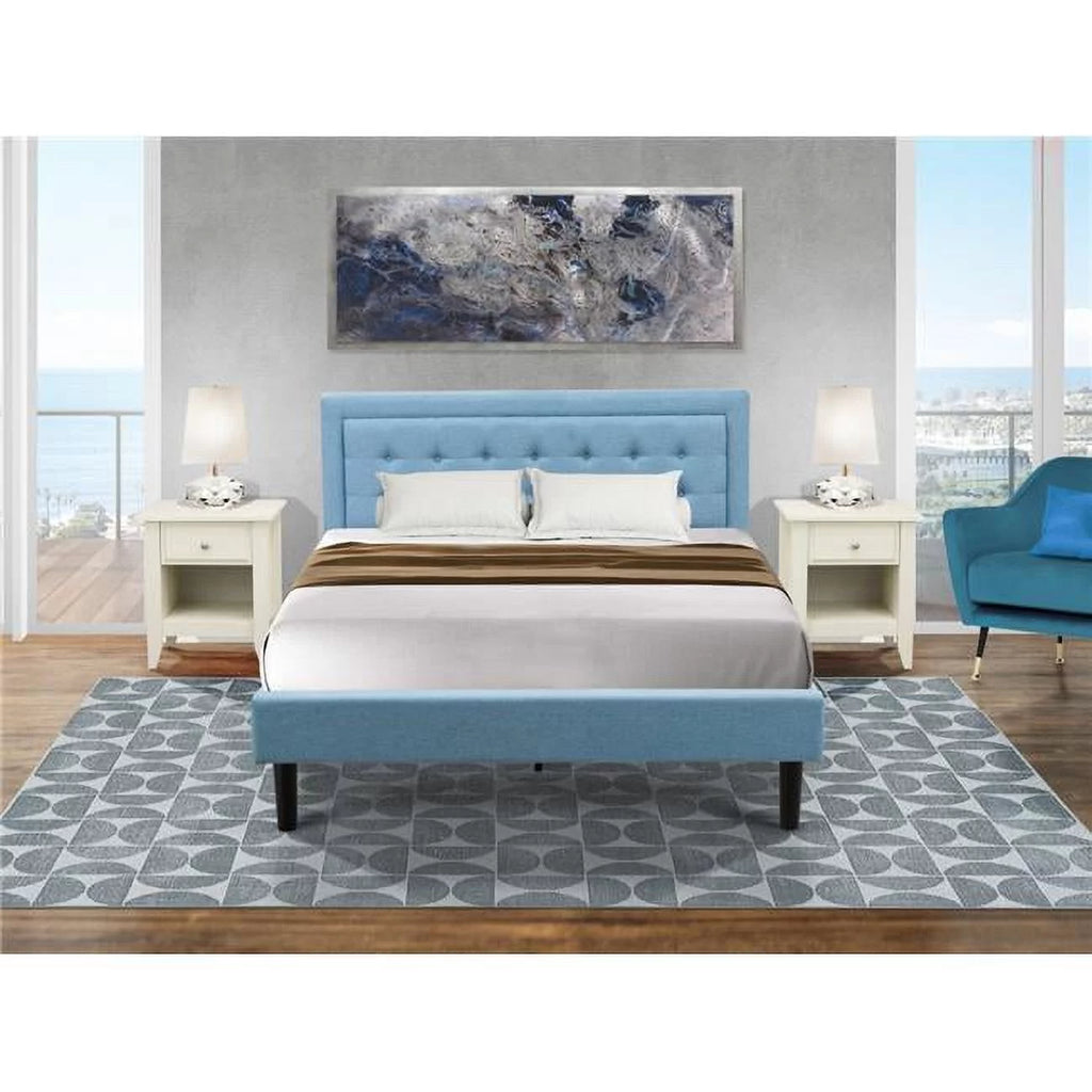 Denim Blue 3-piece Queen Wood Bedroom Set H643257