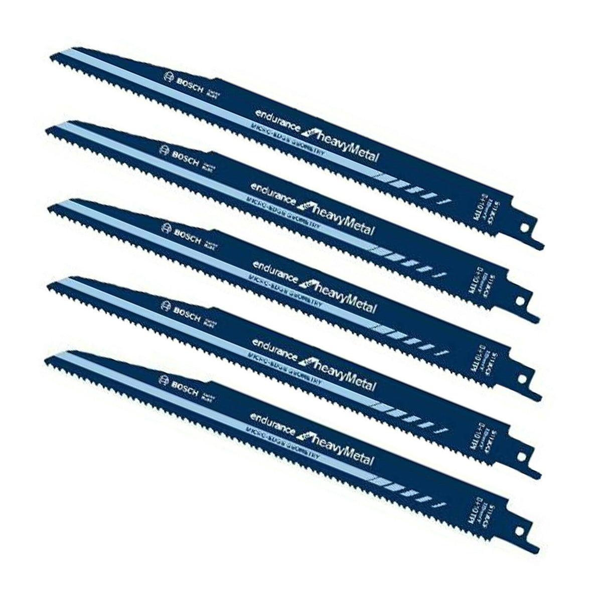 Bosch 5pcs 225mm Reciprocating Saw Blades for Heavy Metal Cutting D158289