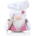 Red and White Plush Gnome Decor R6033