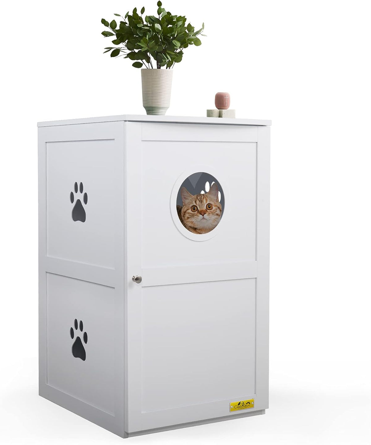 Enclosed Litter Box Enclosure Cabinet J945