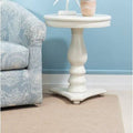 Pedestal End Table White B488