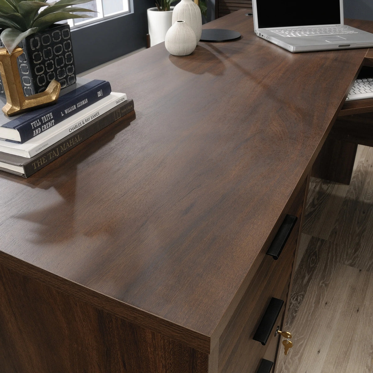 L-Shaped Engineered Wood Desk E511184