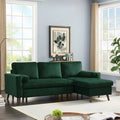 88 inch Reversible Pull out Sleeper Sectional Storage Sofa Bed Y496
