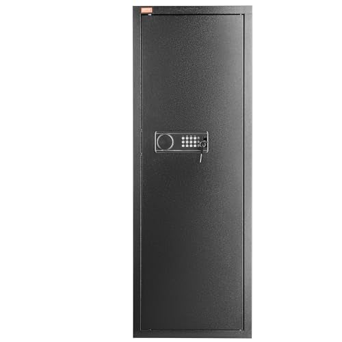 Tall Gun Storage Cabinet with Lock & Digital Keypad and Removable Shelf E7630
