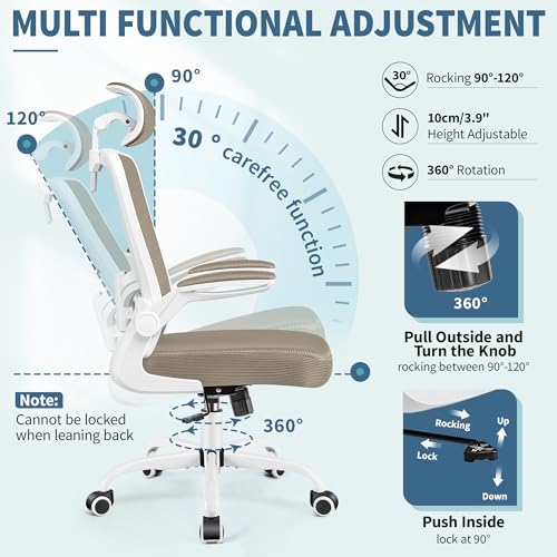 Black Ergonomic Office Chair with Lumbar Support B572