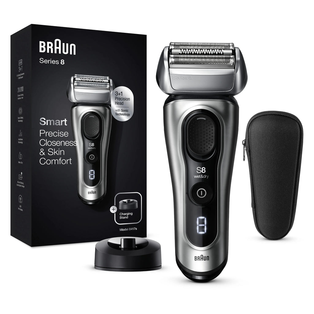 Rechargeable Wet Dry Electric Shaver with Beard Trimmer H9084