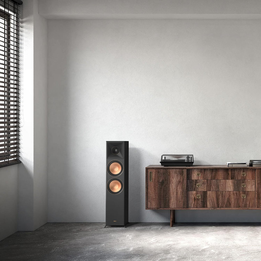 Ebony Floorstanding Speakers with Speaker Wire P29053