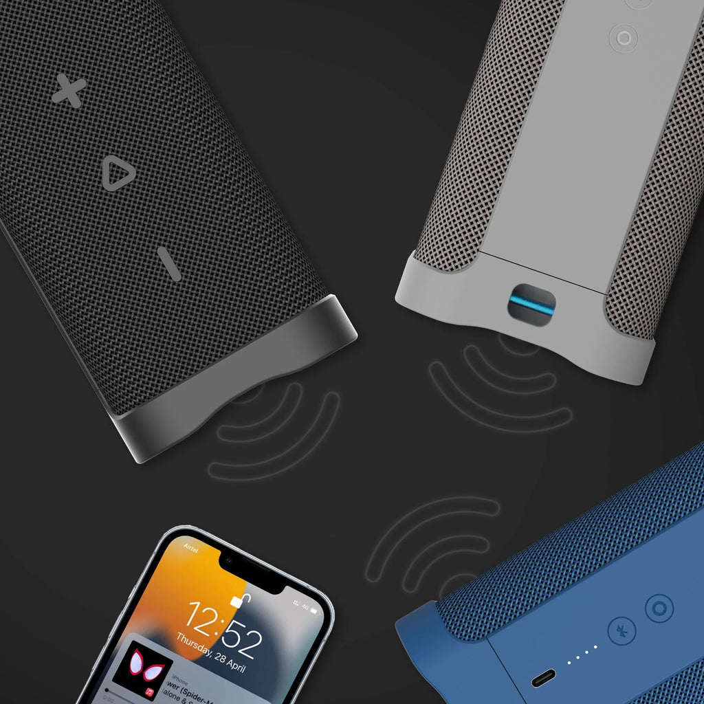 Compact Tough Wireless Speaker, Light Grey E66301