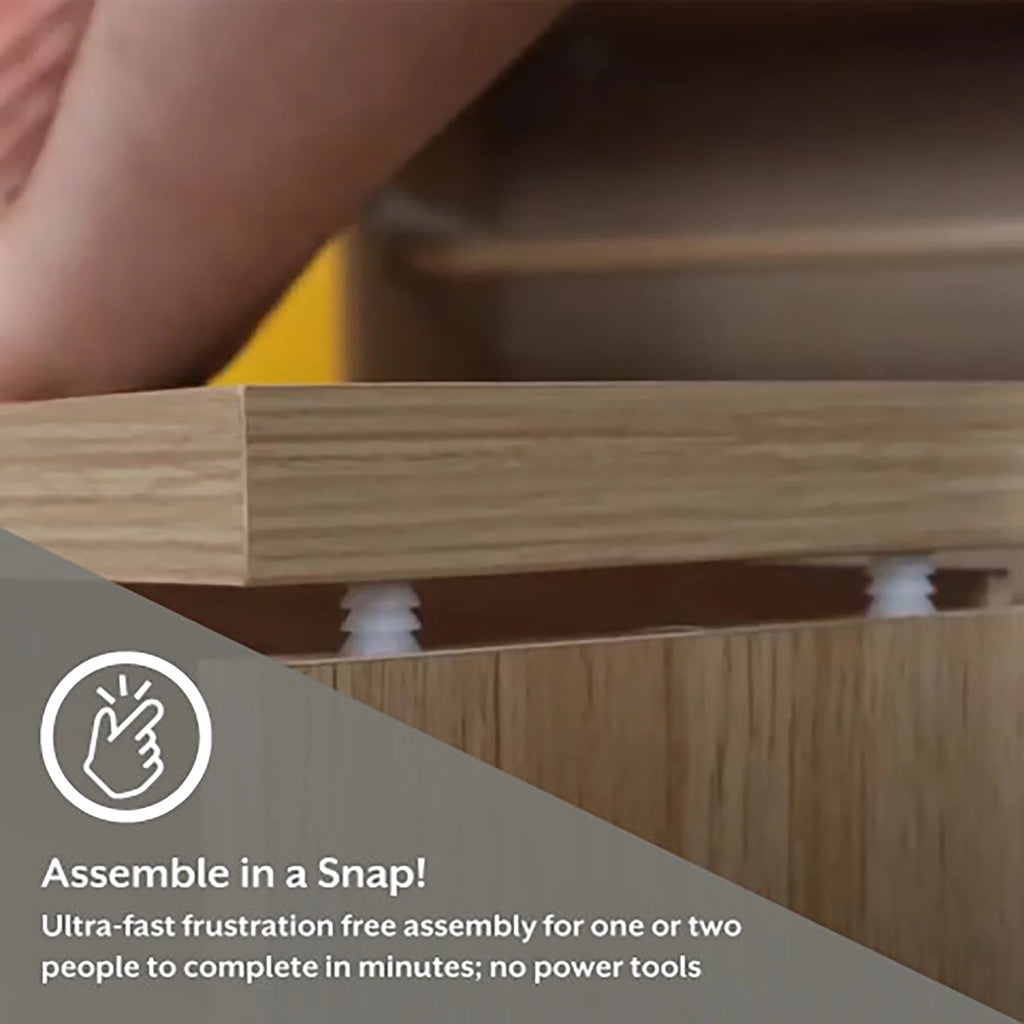 Dark Walnut Open Shelf Nightstand E588