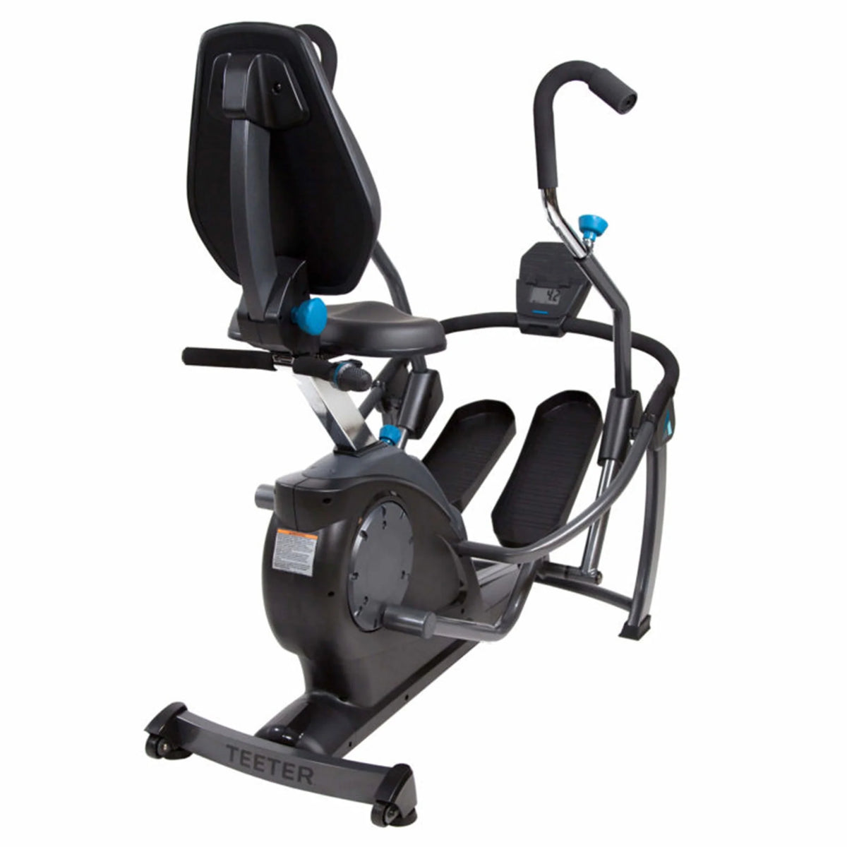 Recumbent Cross Trainer and Cardio Elliptical, Black T271