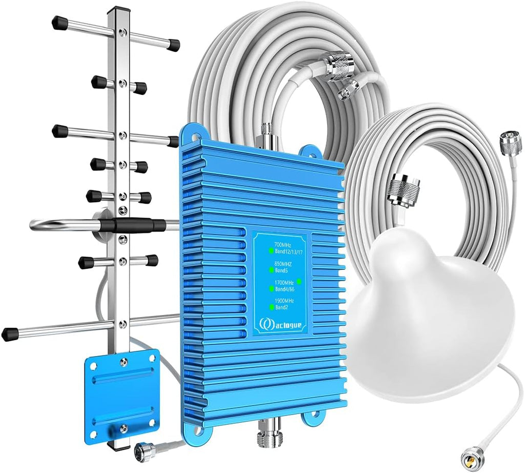 5G Phone Signal Booster, 4500sq.ft, FCC Approved (Blue) J1796