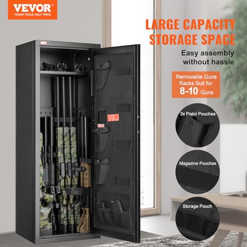 Tall Gun Storage Cabinet with Lock & Digital Keypad and Removable Shelf E7630