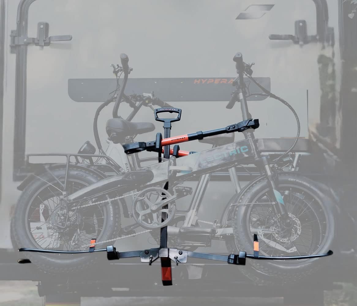 Platform Bike Rack for 2" Hitch Fits Up to 2 X 70 lbs Bike with Up to 5" Fat Tires U32647