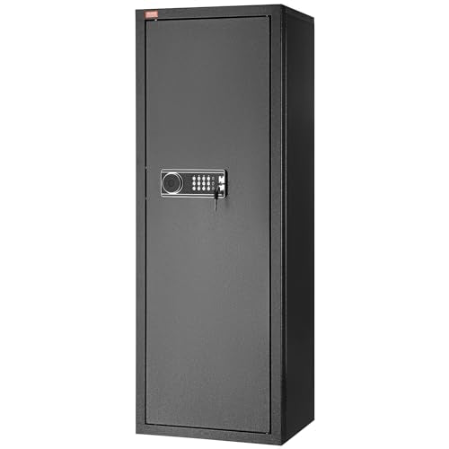 Tall Gun Storage Cabinet with Lock & Digital Keypad and Removable Shelf E7630