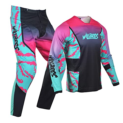 Mens Motocross Jersey Pants Combo MX Gear Set T842