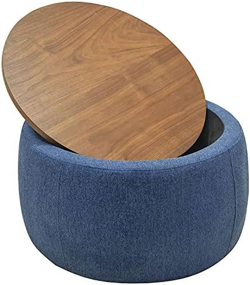 Round Ottoman with Reversible Lid Tray X145453
