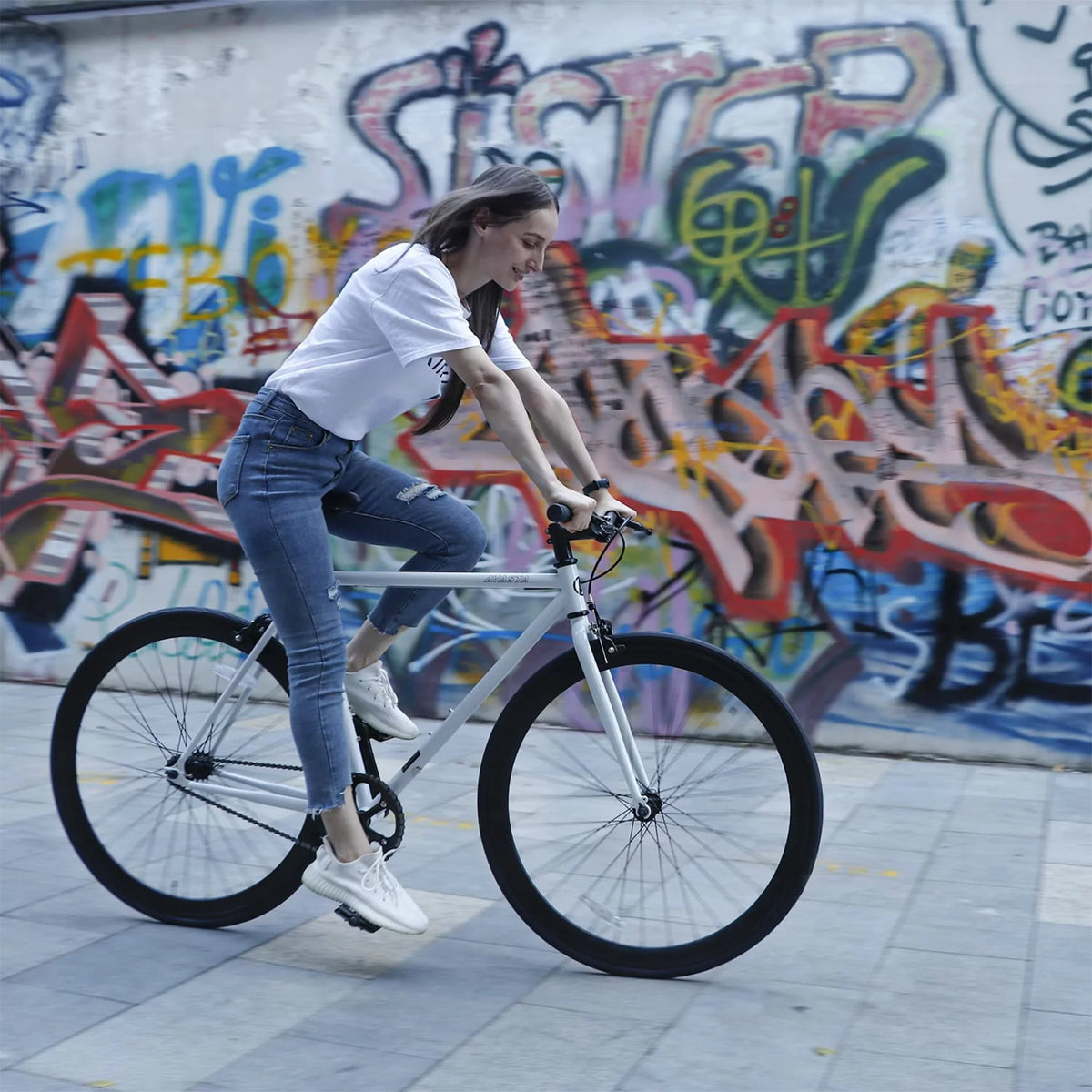 700C Single Speed Fixed Gear Bike E679