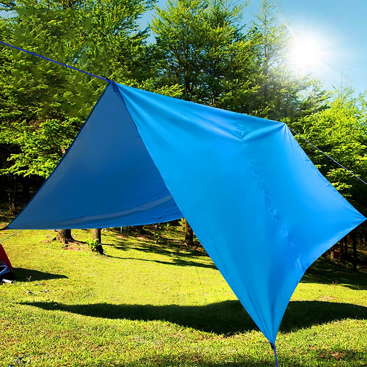 Waterproof Camping Tarp Hammock Sunshade Tent Rain Shelter Lightweight Canopy S23124