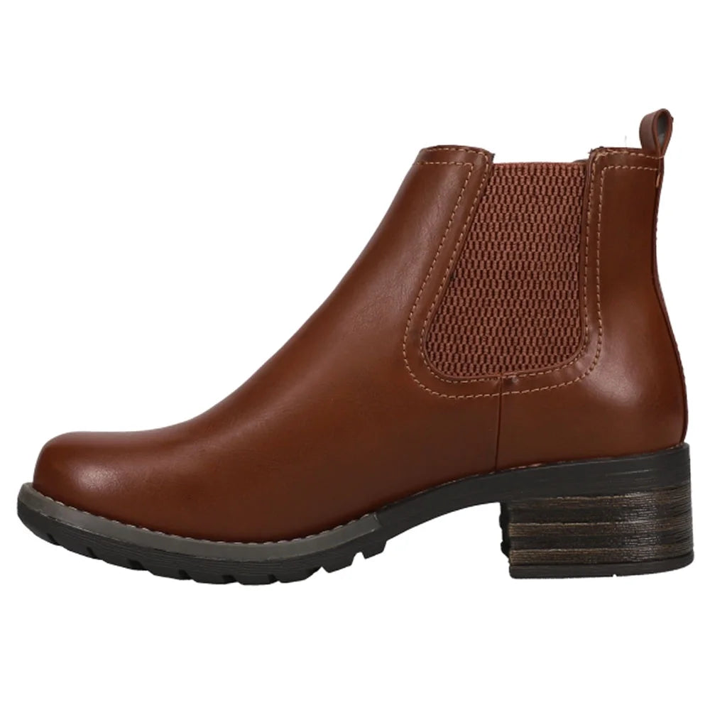 Womens Round Toe Chelsea Ankle Boots F678