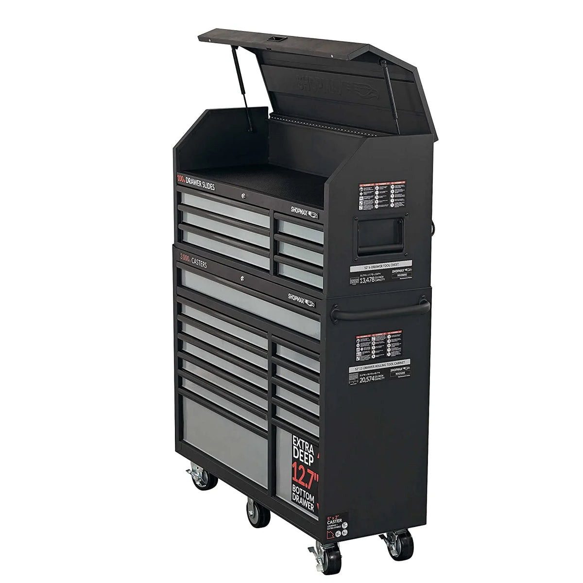 18-Drawer Tool Chest and Rolling Cabinet Combo T782