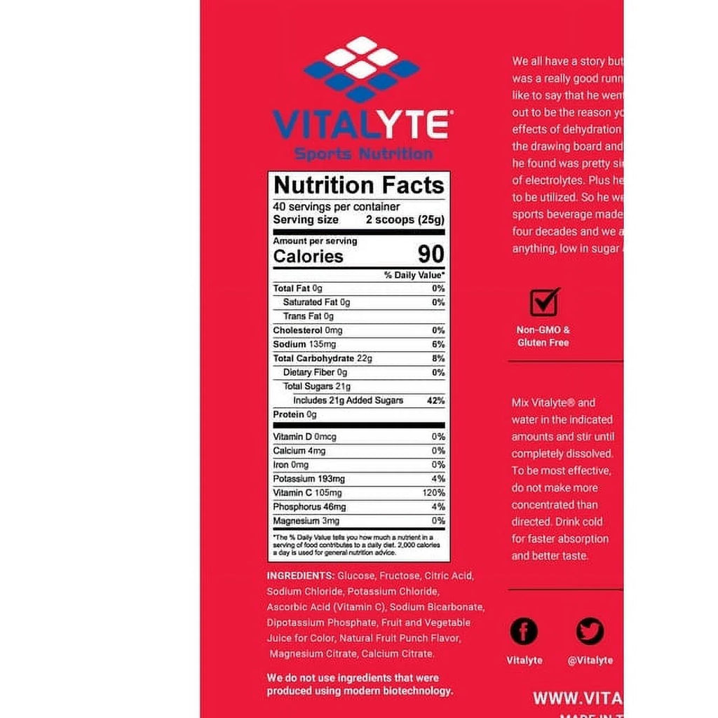 Electrolyte Replacement Powder Drink Mix S824438