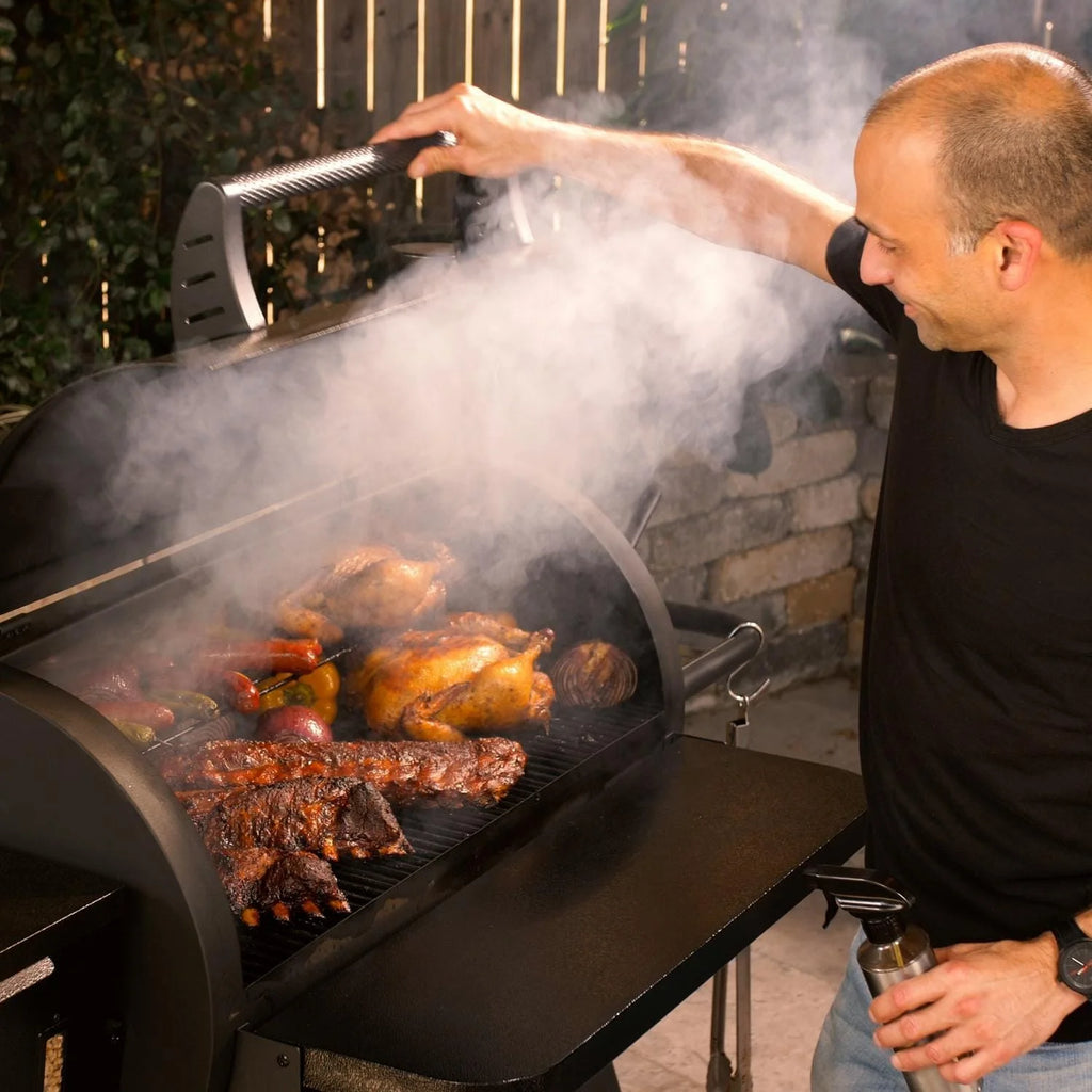 35-Inch Wood Pellet Grill with Front Shelf I85446
