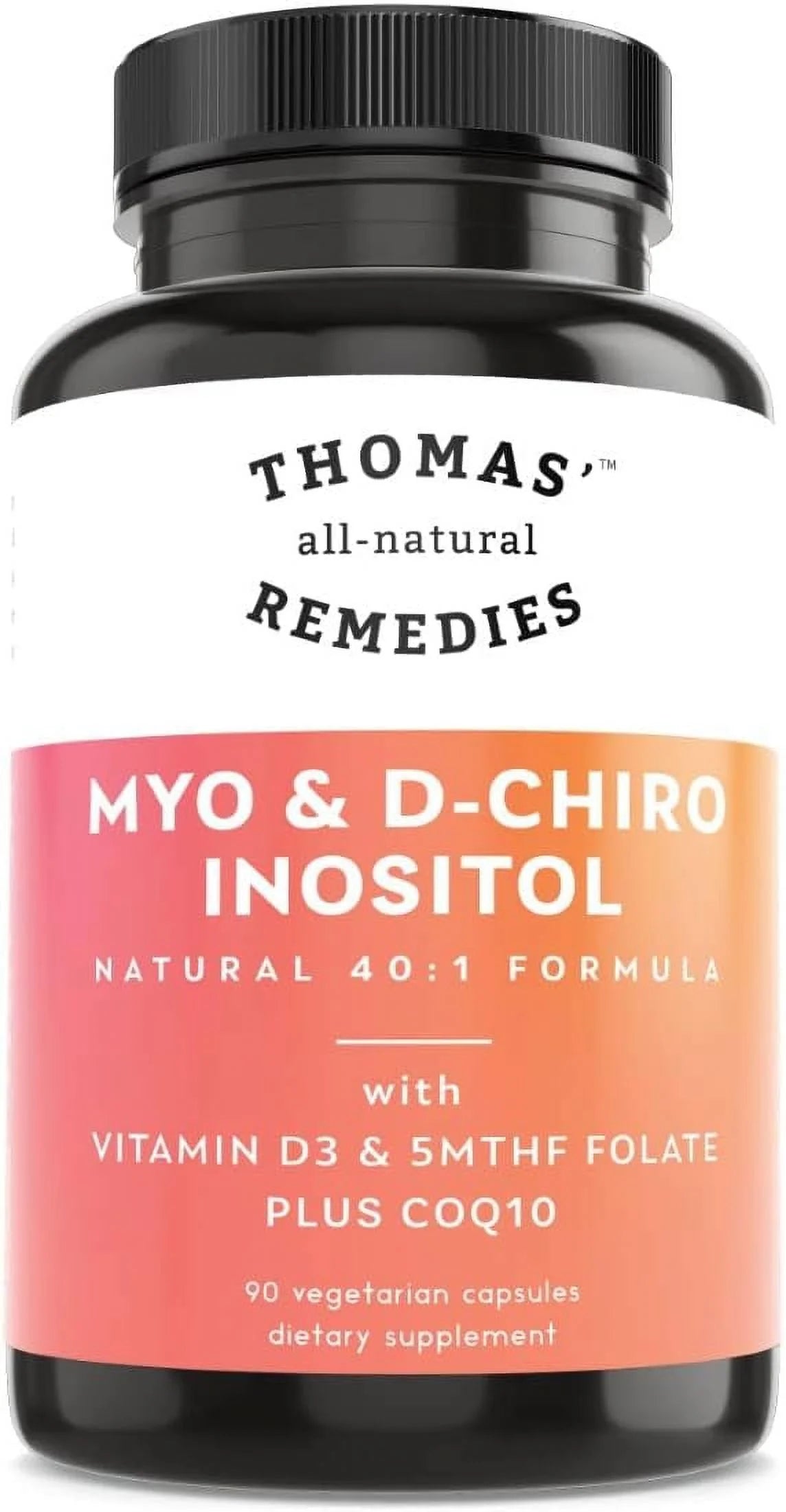 Inositol Blend Supplement with Folate and Vitamin D3, 90 Vegan Capsules A3609