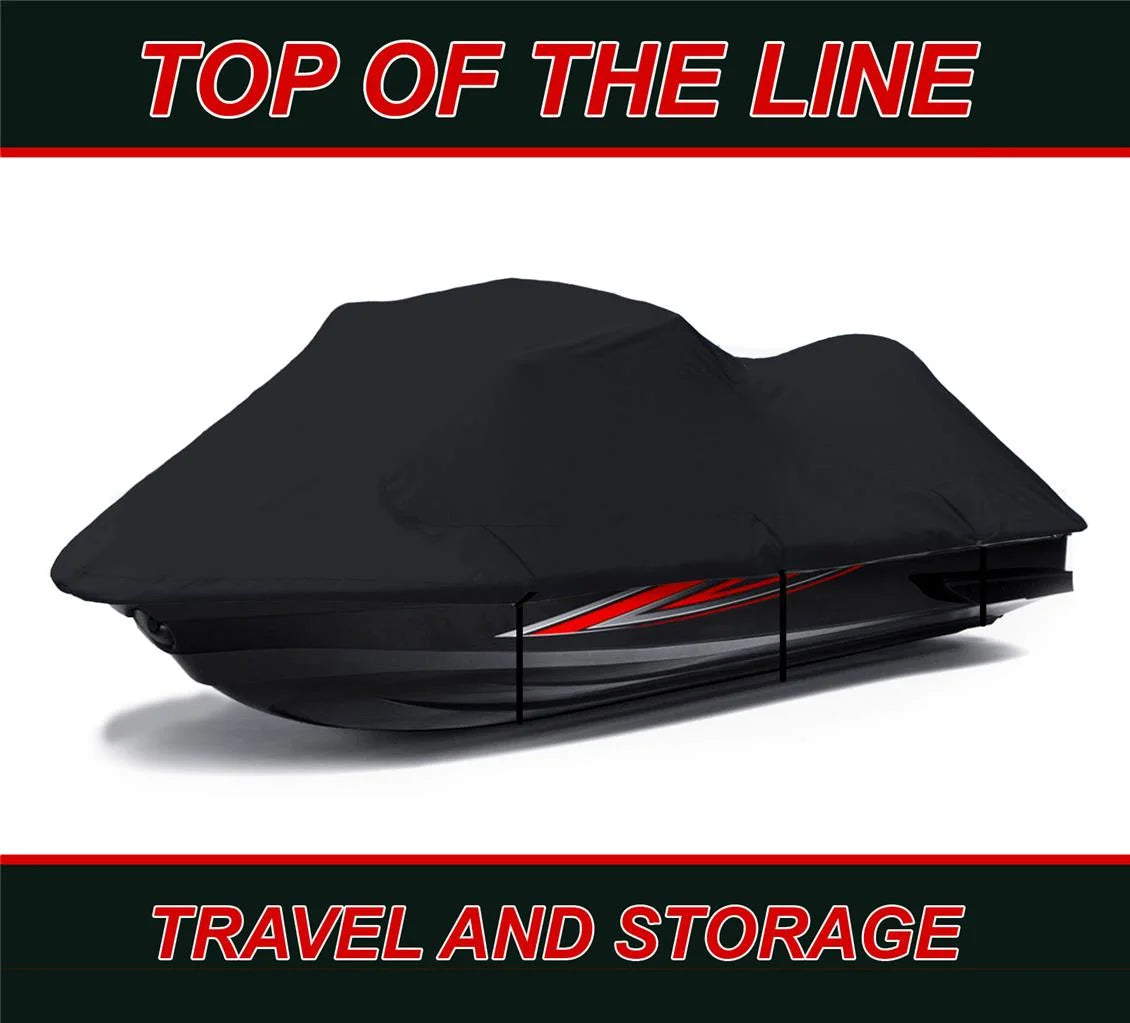 Black 600 Denier Jet Ski Watercraft Cover A2438