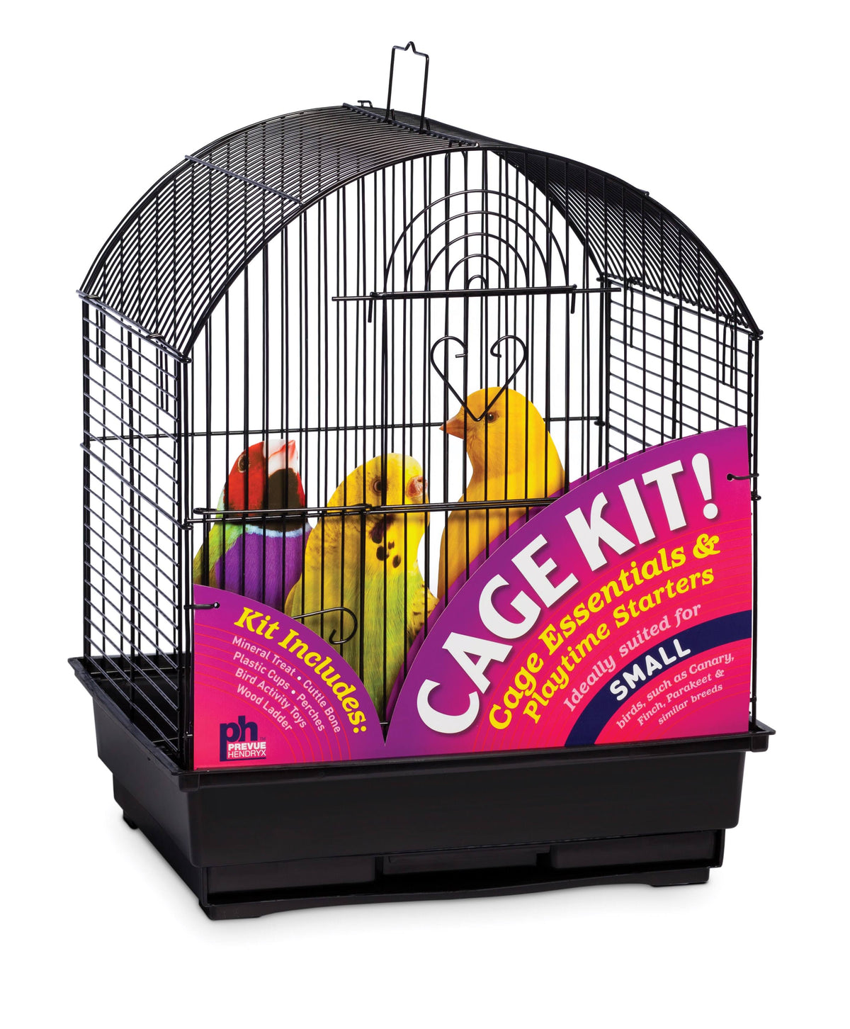 Black Round Top Bird Cage Kit C60120