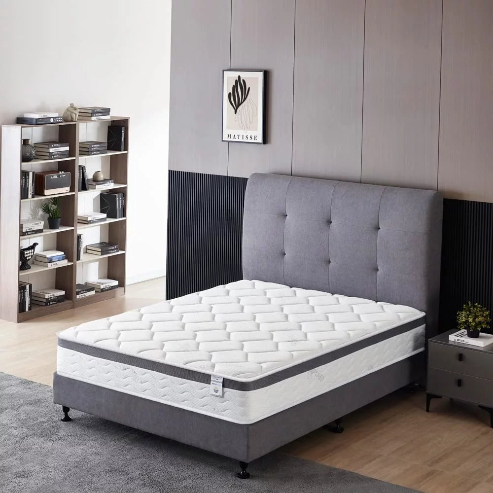 Twin Size 10 Inch Memory Foam Spring Hybrid Mattress W98267