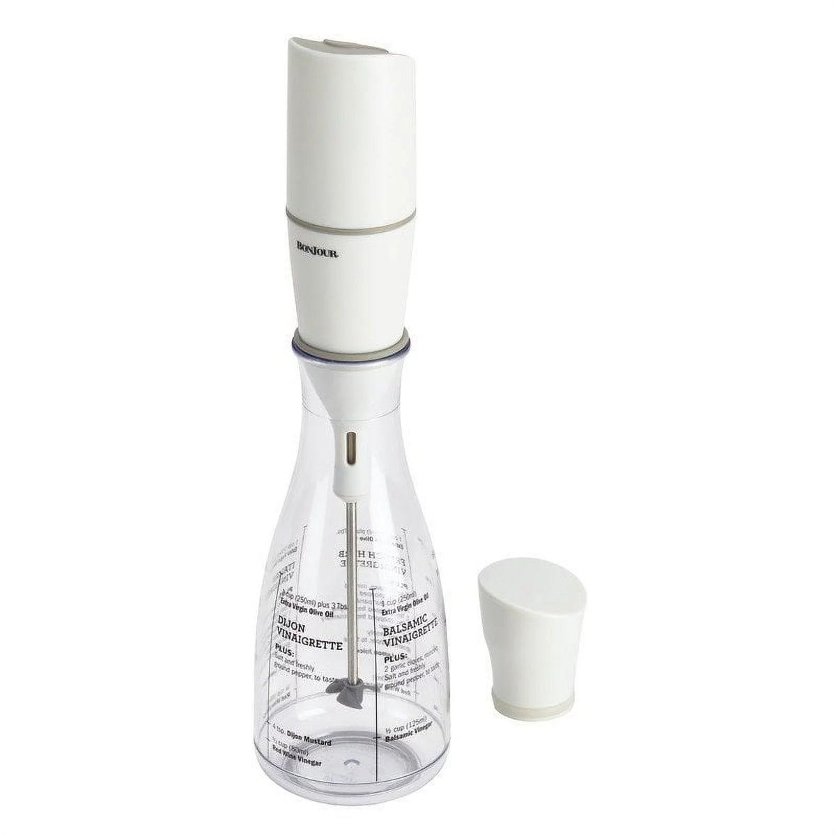 Plastic Salad Dressing Carafe and Handheld Mixer, 12 oz T97647