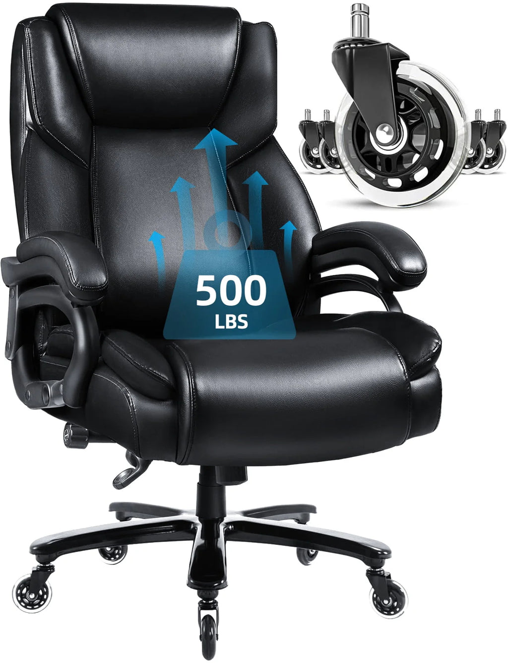 Heavy Duty Big and Tall High Back Office Chair 500lbs K3553