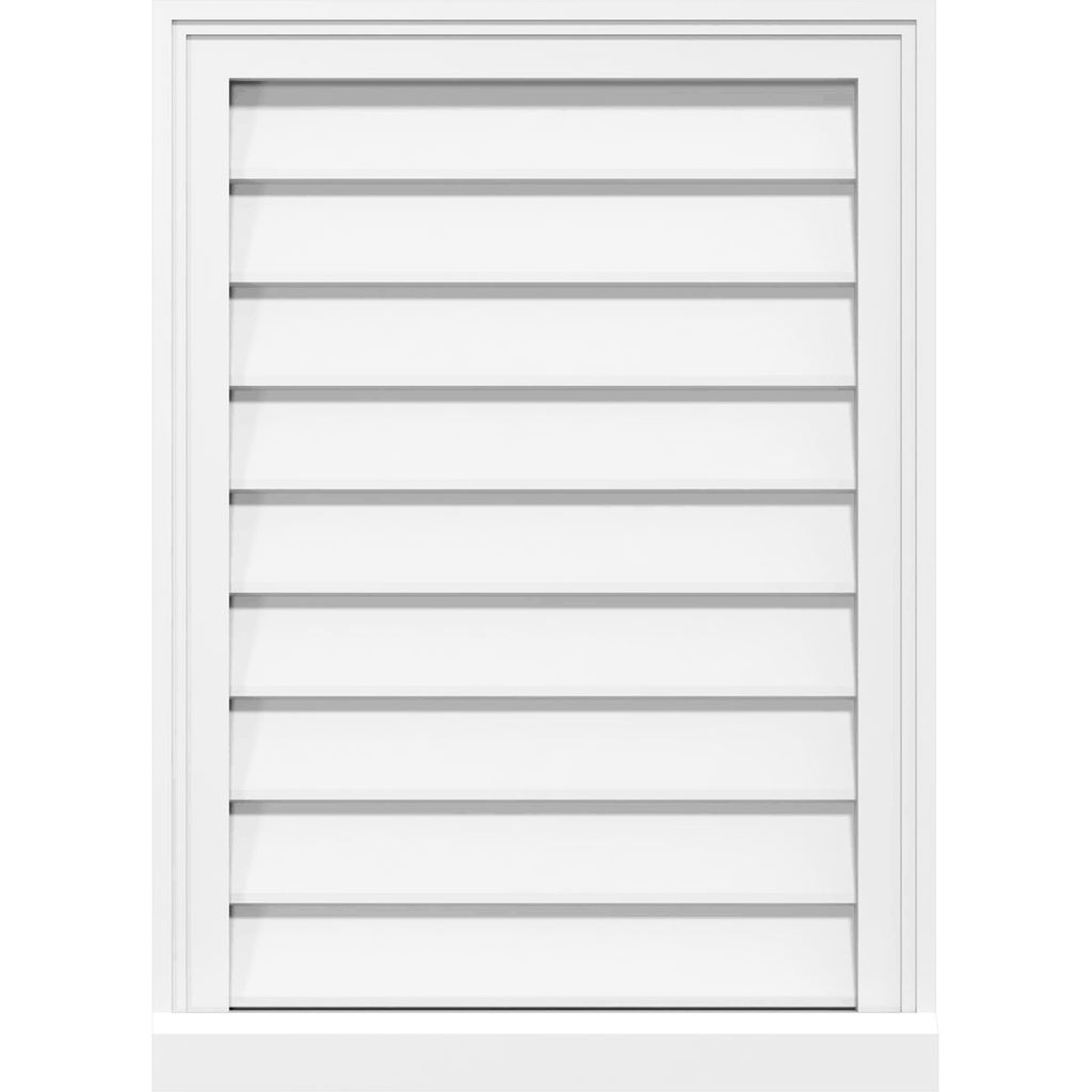 36x22W x 22x22H PVC Gable Vent with Brickmould M60396