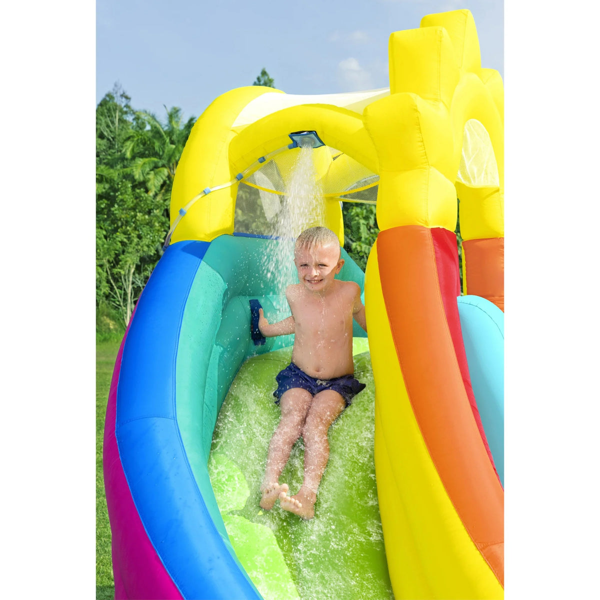 Inflatable Water Park with Splash Pool M2508