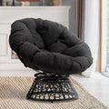 Black Papasan Chair with Steel Frame M8293