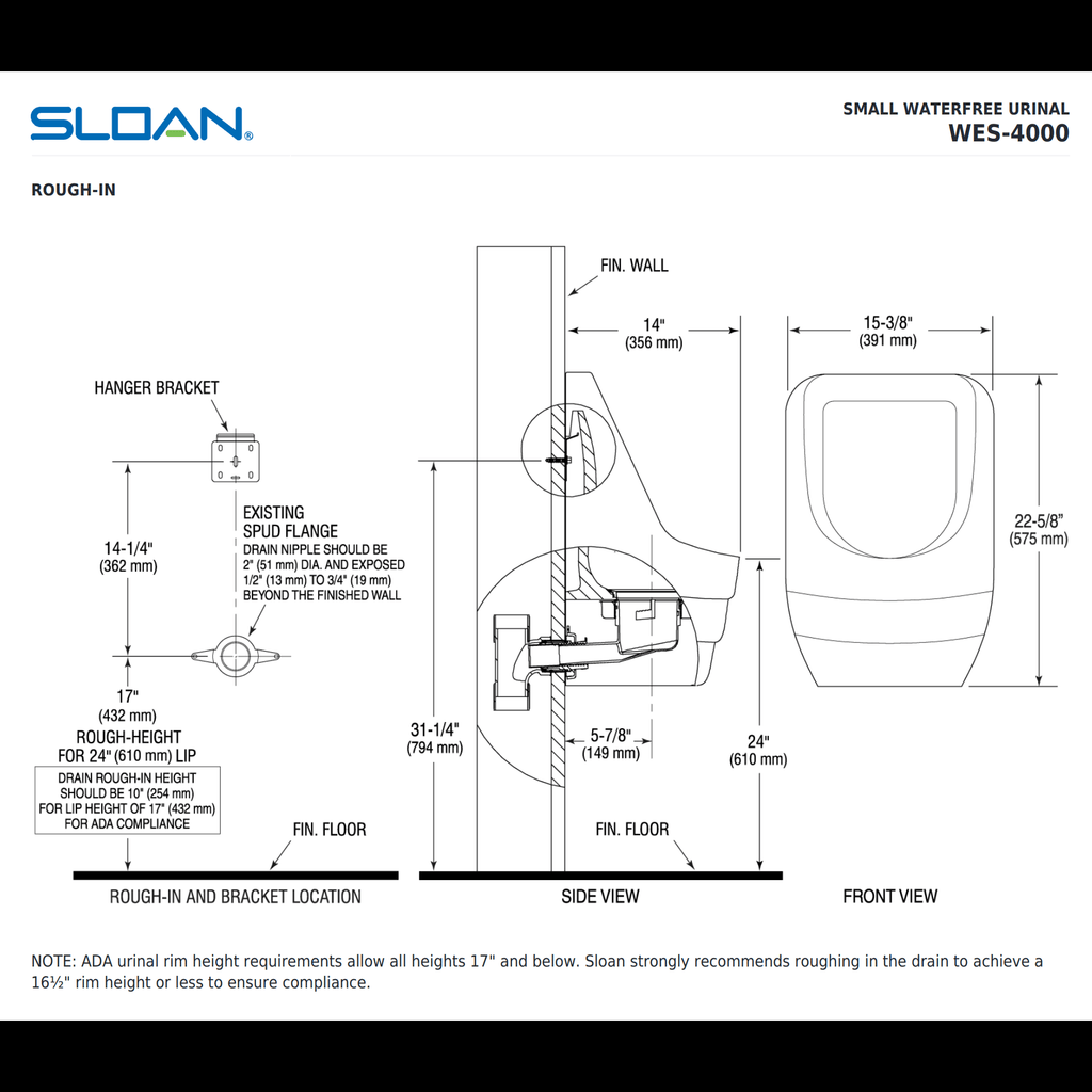 Waterfree Urinal V504278