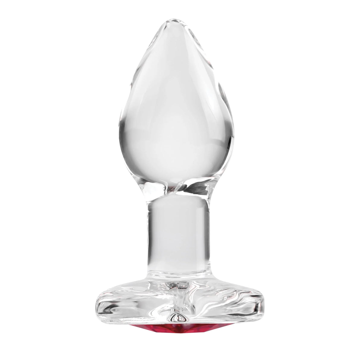 Red Heart Gem Glass Plug X72382
