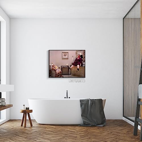 Black White Bathroom Canvas Wall Art Prints 12x16in Unframed J4599