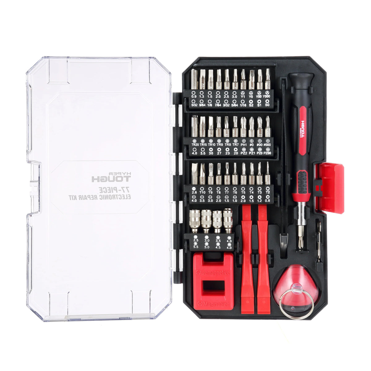 77 Piece Precision Tool Kit with Magnetic Screwdriver and Case N3429