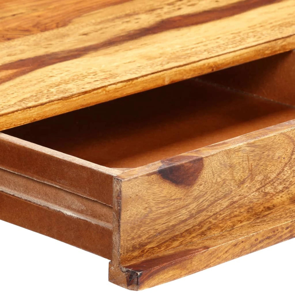 Sheesham Wood Writing Desk with 3 Storage Compartments and 1 Drawer E875