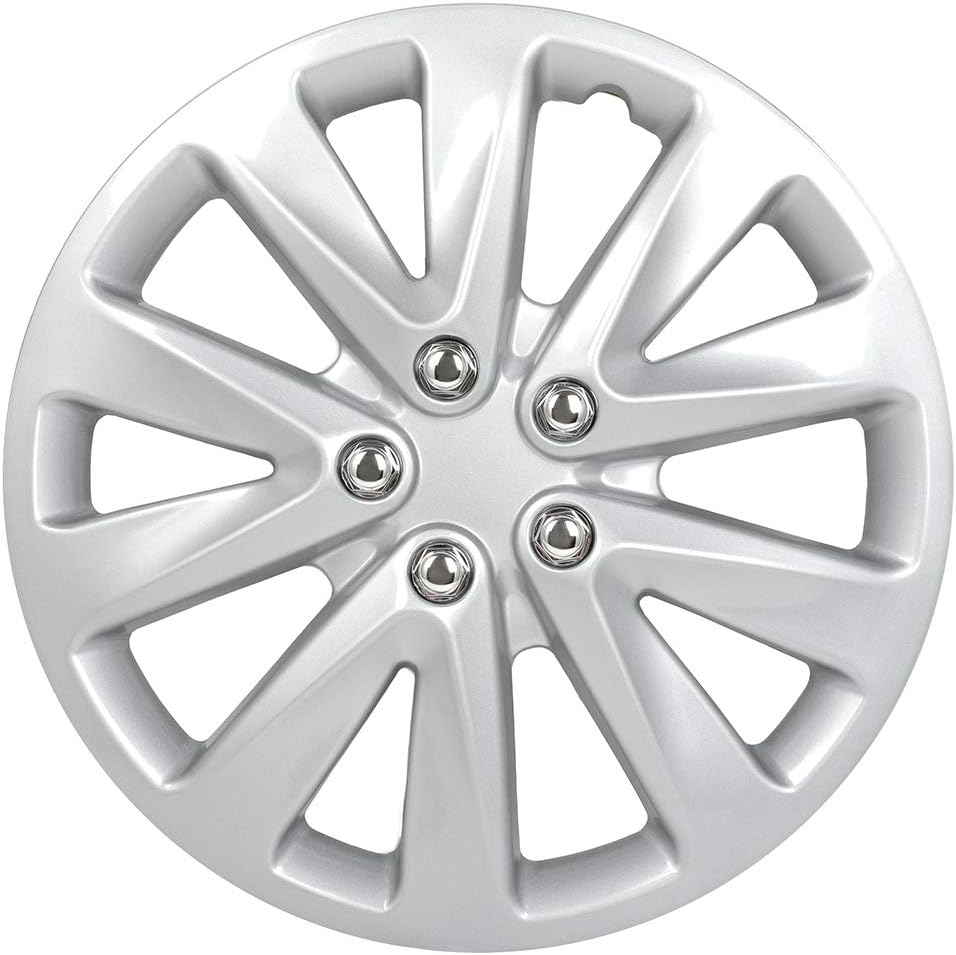 4PC Set 16 inch Silver Hubcap Wheel Cover Snap On Hubcap R735689