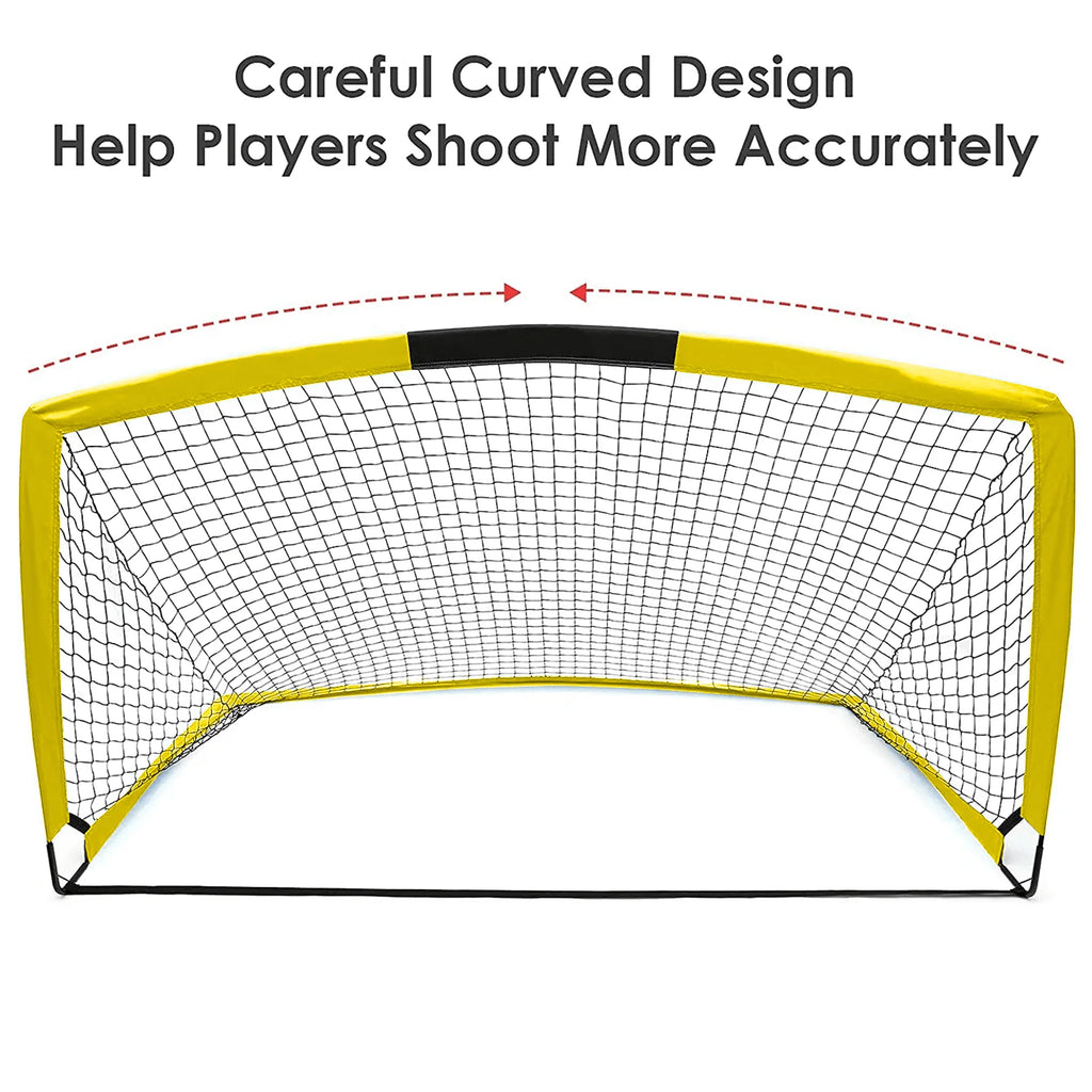 6'x4' Set of 2 Foldable Soccer Goals G9930