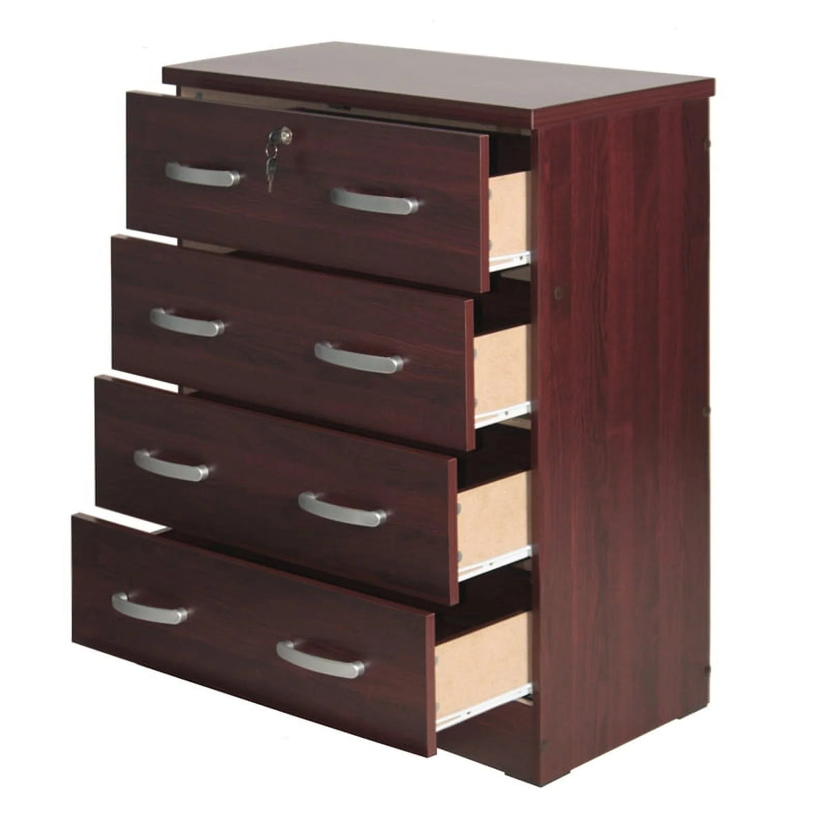 Mahogany Dresser and 2-Drawer Nightstand Set I8654