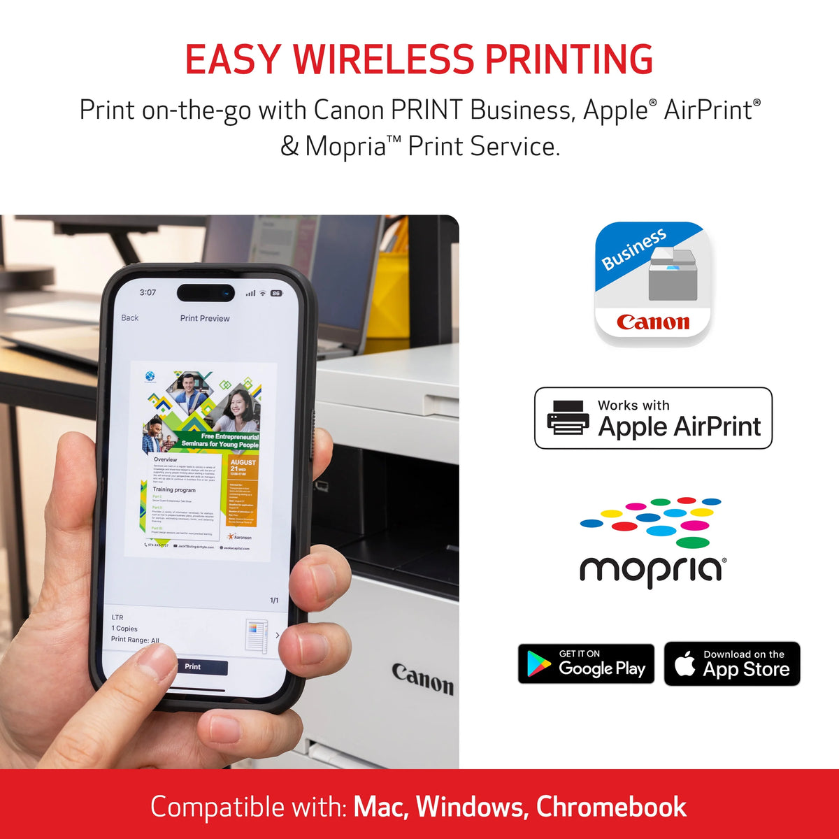 Wireless Laser Printer J736